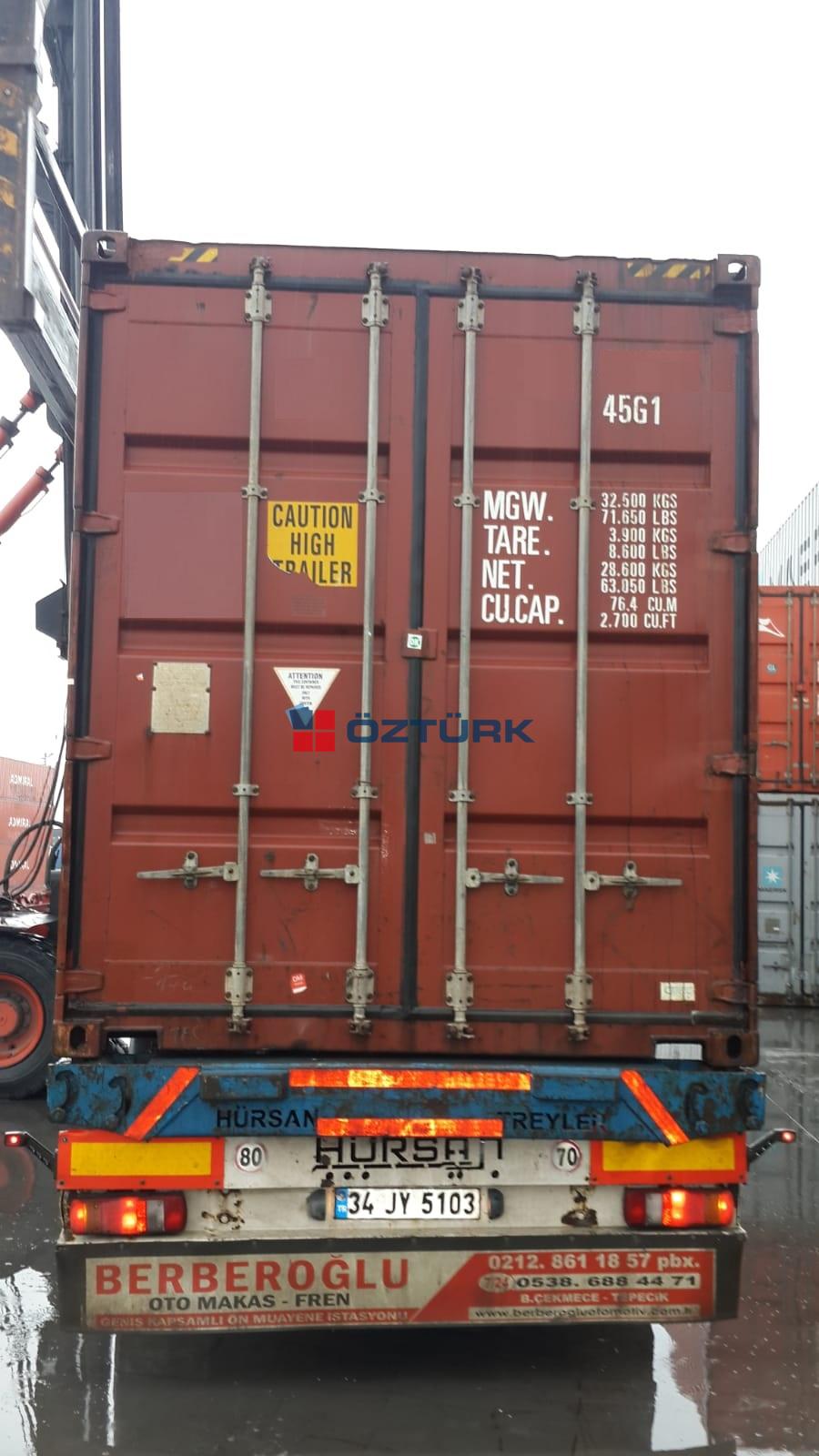 2.el 40 feet yk konteyner hasarsz ucuz depo konteynerleri